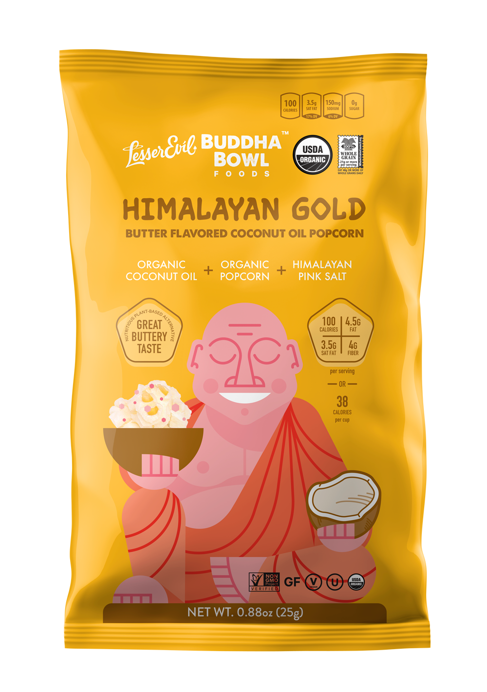 Lesser Evil - BUDDAH BOWL Himalayan Gold (18/25gm)