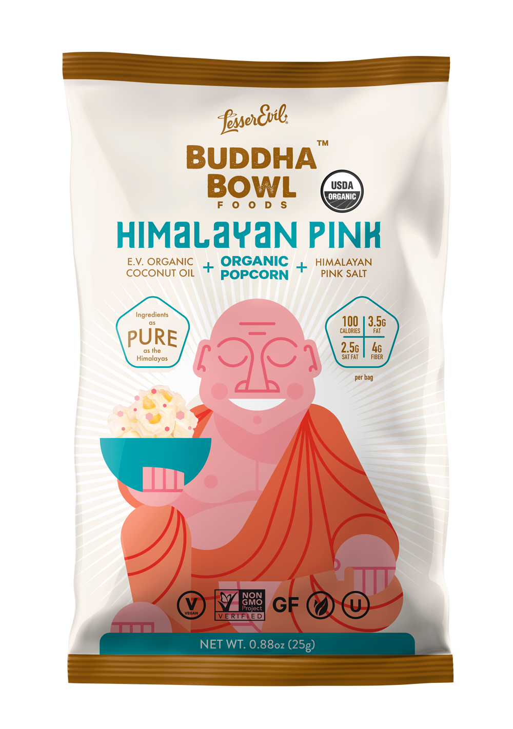 Lesser Evil - BUDDAH BOWL Himalayan Pink (24/28gm)