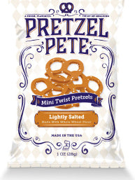 Pretzel Pete - Whole Wheat Lightly Salted Mini Twists – 60-pack (28g)